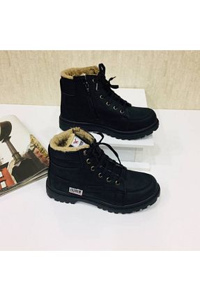 بوت مشکی مردانه پشمی پاشنه ساده پاشنه کوتاه ( 4 - 1 cm ) Gore-Tex کد 217885676