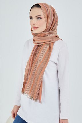 شال بژ زنانه پلی استر çiğdem eşarp - کد 218679572