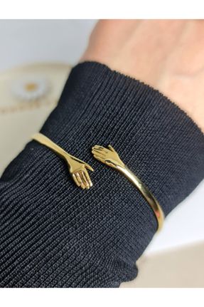 دستبند جواهر طلائی زنانه روکش طلا کد 219331120