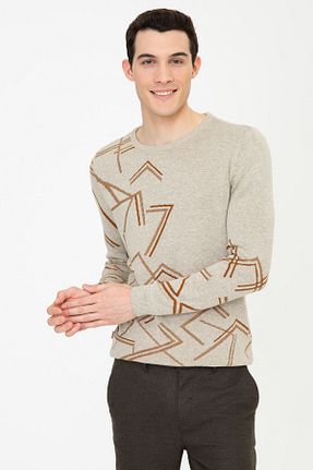 پلیور بژ مردانه رگولار Pierre Cardin - کد 213022604