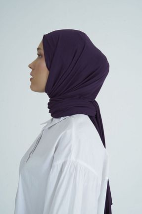 روسری بنفش پنبه ای Gülsoy - کد 96835270
