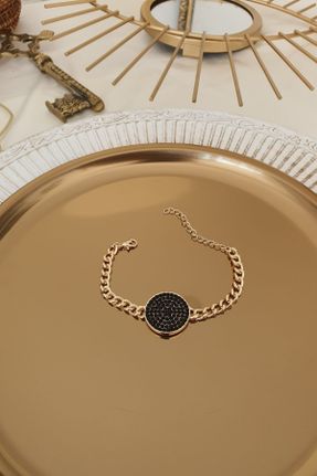 دستبند جواهر طلائی زنانه کد 219907761