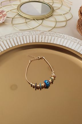 دستبند جواهر طلائی زنانه کد 219917887