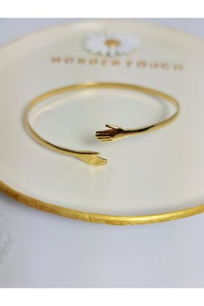 دستبند جواهر طلائی زنانه روکش طلا کد 219331120