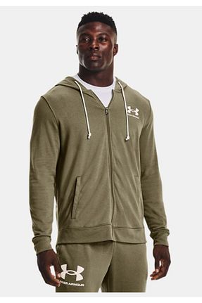 سوئیشرت خاکی مردانه ساده Under Armour - کد 219424717