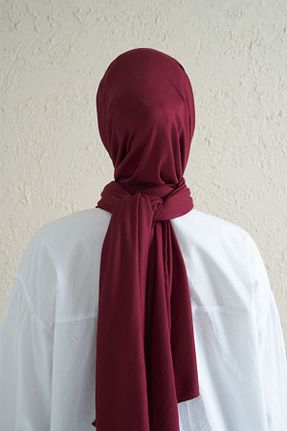 روسری زرشکی پنبه ای Gülsoy - کد 96835447
