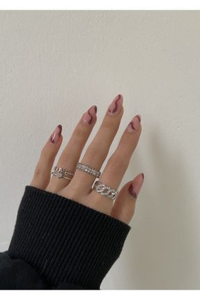 انگشتر جواهر زنانه پوشش لاکی کد 195075951
