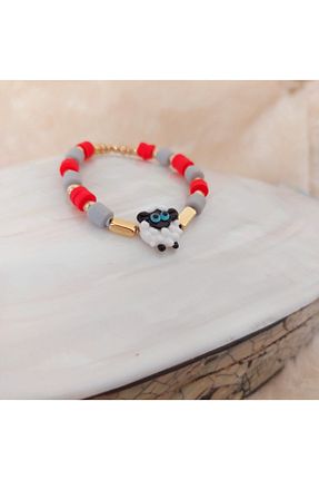 دستبند جواهر قرمز زنانه منجق bizizmoda - کد 218370134