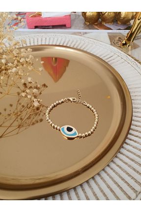 دستبند جواهر طلائی زنانه برنجی Trendy Butik - کد 219751391