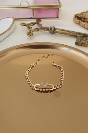 دستبند جواهر طلائی زنانه کد 219906718