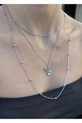 گردنبند جواهر رنگی زنانه برنجی takıtarzım - کد 220586981
