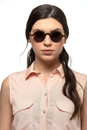 عینک آفتابی قهوه ای زنانه GHIA - کد 221817346