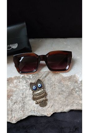 عینک آفتابی قهوه ای زنانه UV400 ONNObutik - کد 73816951