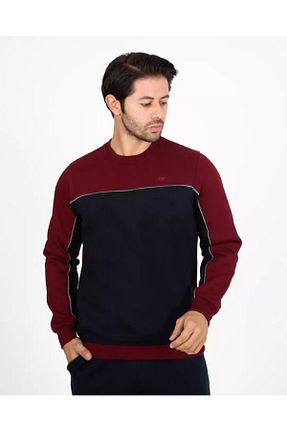 ست بالاتنه و پائین تنه زرشکی مردانه بافتنی SİMENTİ - کد 221939416