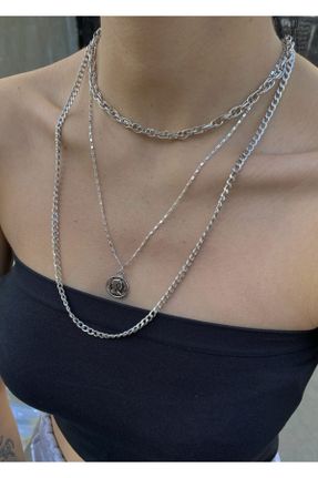 گردنبند جواهر زنانه برنز کد 184748149