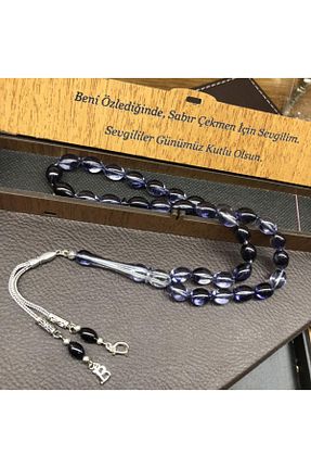 تسبیح سرمه ای کهربا KANUNİ TESBİH - کد 221483207