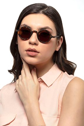 عینک آفتابی قهوه ای زنانه GHIA - کد 221817346