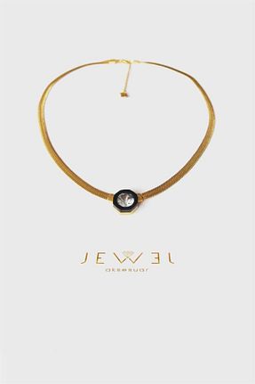 گردنبند استیل ( فولاد ) طلائی زنانه استیل (فولاد) jewel aksesuar - کد 221946206
