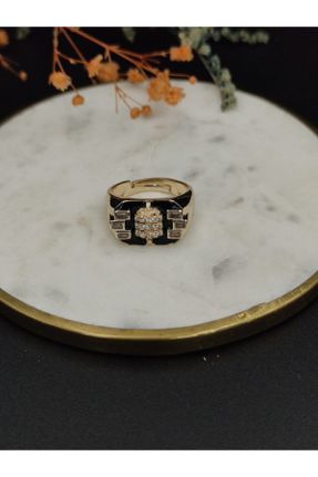 انگشتر جواهر طلائی زنانه پوشش لاکی کد 159174507
