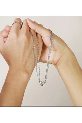 گردنبند جواهر طوسی زنانه فلزی AlpCollection - کد 192388866