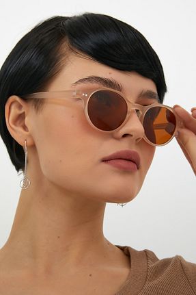 عینک آفتابی بژ زنانه UV400 ModaLand - کد 224657114