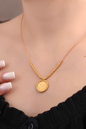 گردنبند طلا زرد زنانه 14 عیار Ayyıldız Kuyumculuk - کد 39322467