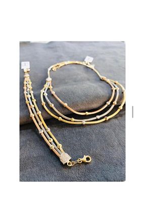 دستبند طلا زرد زنانه 14 عیار Aydın Kuyumculuk - کد 40250786