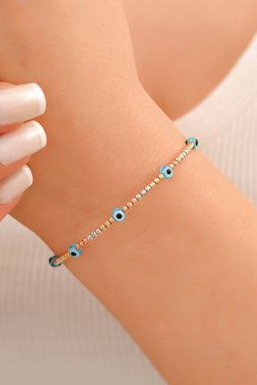 دستبند طلا زرد زنانه 14 عیار Ayyıldız Kuyumculuk - کد 39459055