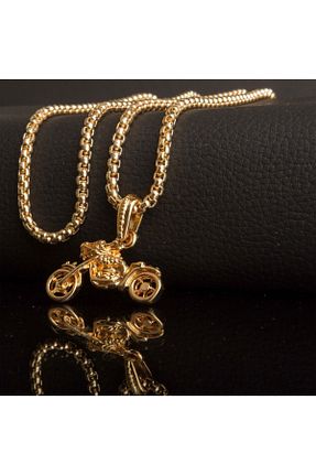 گردنبند استیل ( فولاد ) طلائی مردانه استیل (فولاد) TAKIFİX - کد 40760841