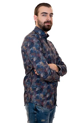پیراهن قرمز مردانه اسلیم فیت Giovane - کد 40937557