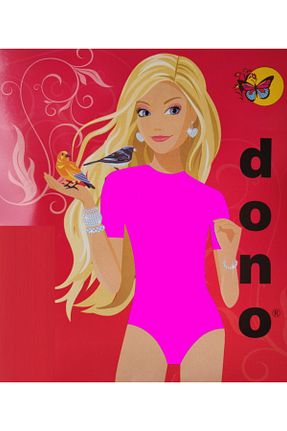 بادی صورتی بچه گانه یقه دوچرخه Dono - کد 41836614