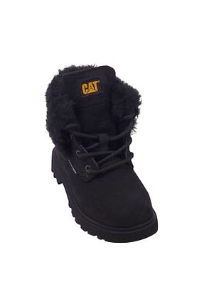 بوت / نیم بوت مشکی بچه گانه چرم خالص Caterpillar - کد 52472790