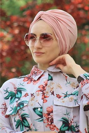 کلاه شنای حجاب صورتی زنانه AMİSOS BONE - کد 67826387