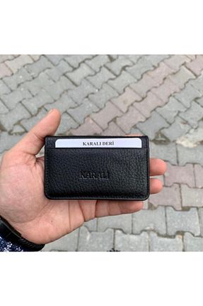 کیف پول مشکی مردانه ابعاد کوچک Karalı Deri - کد 67833053