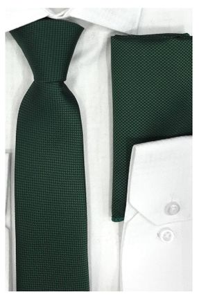 کراوات سبز مردانه İnce میکروفیبر کد 95420390