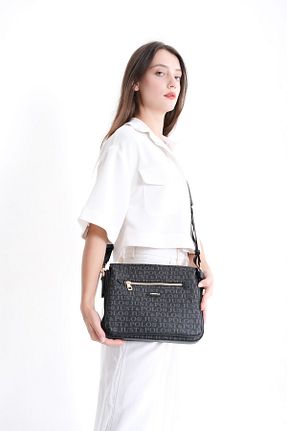 کیف پستچی مشکی زنانه چرم مصنوعی Just Polo - کد 225185628