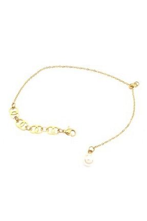 دستبند استیل (فولاد) طلائی زنانه استیل (فولاد) Welch - کد 225420708