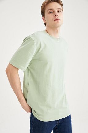 تیشرت سبز مردانه رگولار Defacto - کد 224956134