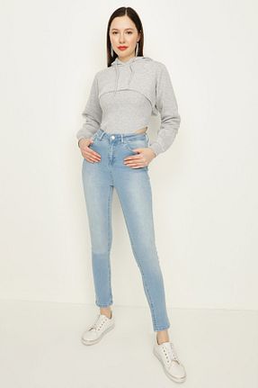 شلوار جین آبی زنانه پاچه تنگ Select Moda - کد 225904750