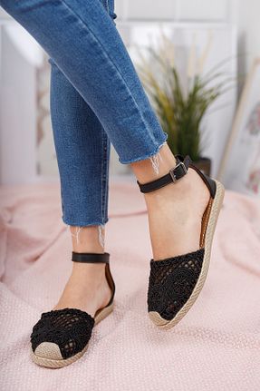 صندل مشکی زنانه پاشنه کوتاه (1 - 4 سانتی متر) Moda Değirmeni - کد 86886842