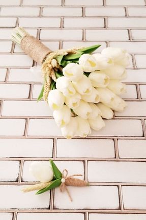 دسته گل عروس Yapay Çiçek Deposu - کد 86613264
