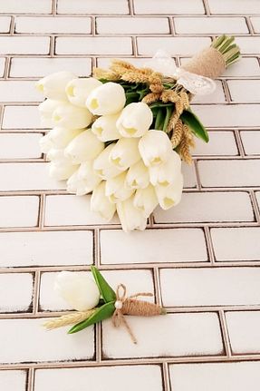 دسته گل عروس Yapay Çiçek Deposu - کد 86613264