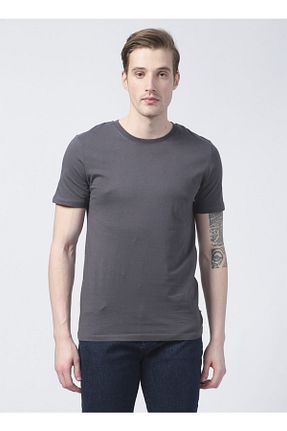 تیشرت طوسی مردانه اسلیم فیت Jack & Jones - کد 228075866