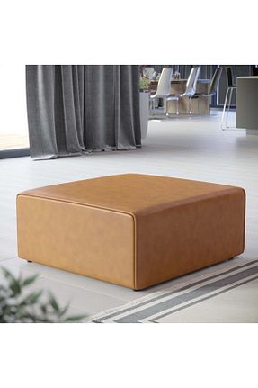 پوف و نیمکت قهوه ای 80 x 80 DeccoStil - کد 229528594