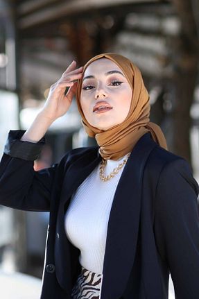 شال قهوه ای زنانه ویسکون Genel Markalar - کد 190364457