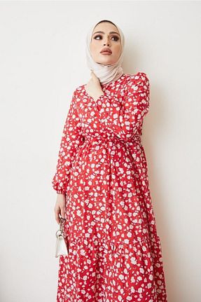 لباس حجاب قرمز زنانه ساق پهن benguen - کد 230143527