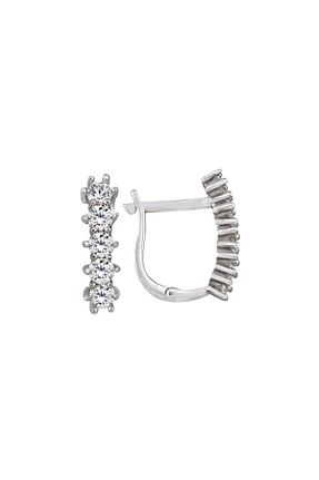 گوشواره نقره سفید زنانه 925 عیار Argentum Concept - کد 1004748