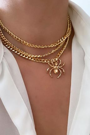 گردنبند جواهر طلائی زنانه کد 231402419