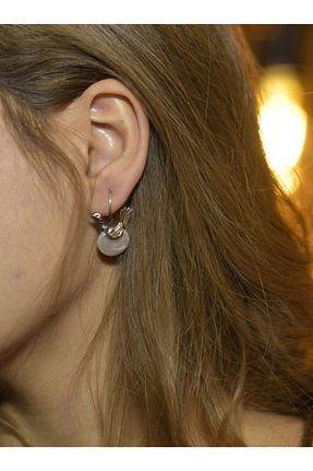 گوشواره نقره بژ زنانه 925 عیار Gümüşhanesi - کد 66205656