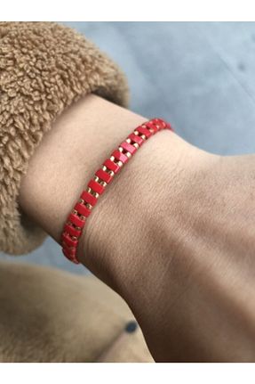 دستبند جواهر قرمز زنانه منجق Afrika Butik - کد 66458583